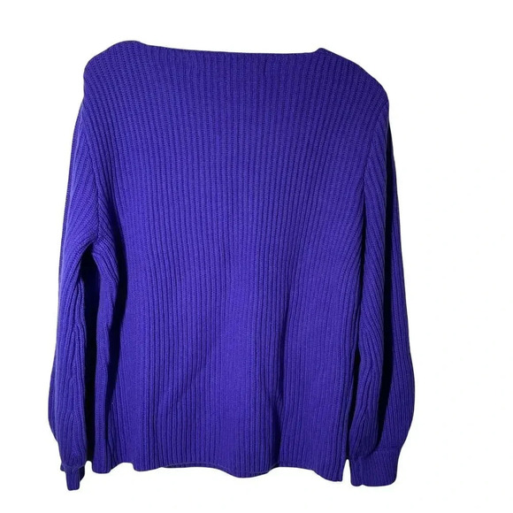 Raquel Allegra 100% cashmere ribbed sweater purple size 1 US size Small - Picture 2 of 8